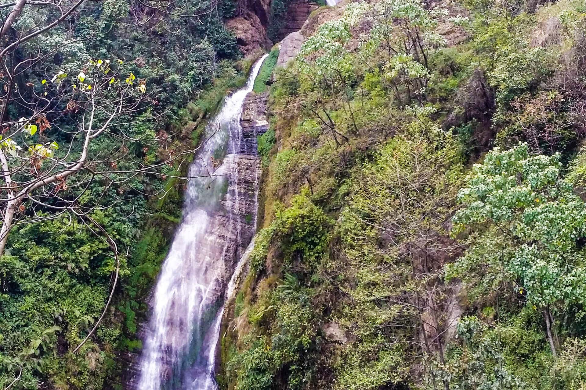 A waterfall in the canyoning country above Pokhara