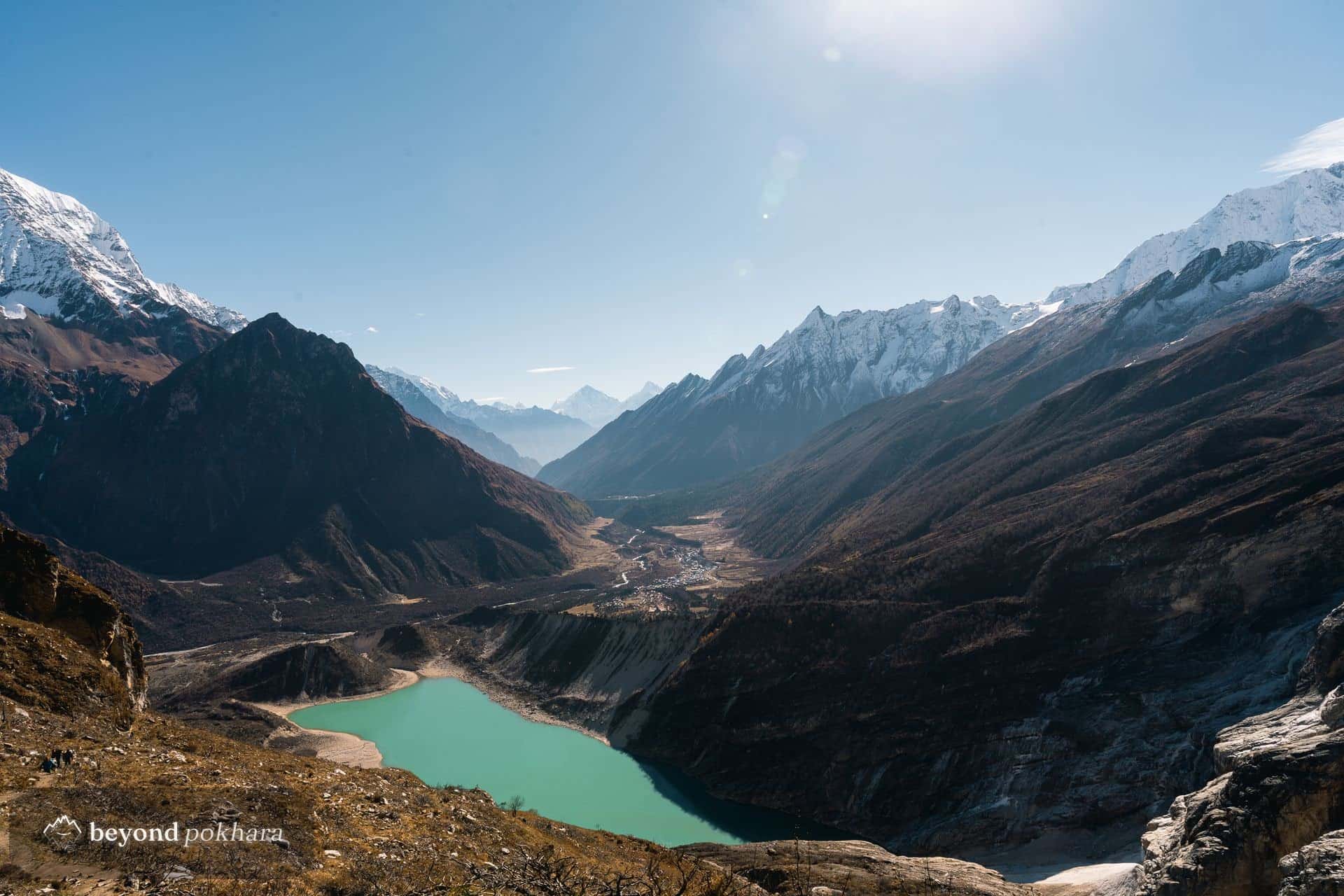 Kapuche glacier lake near Sikles