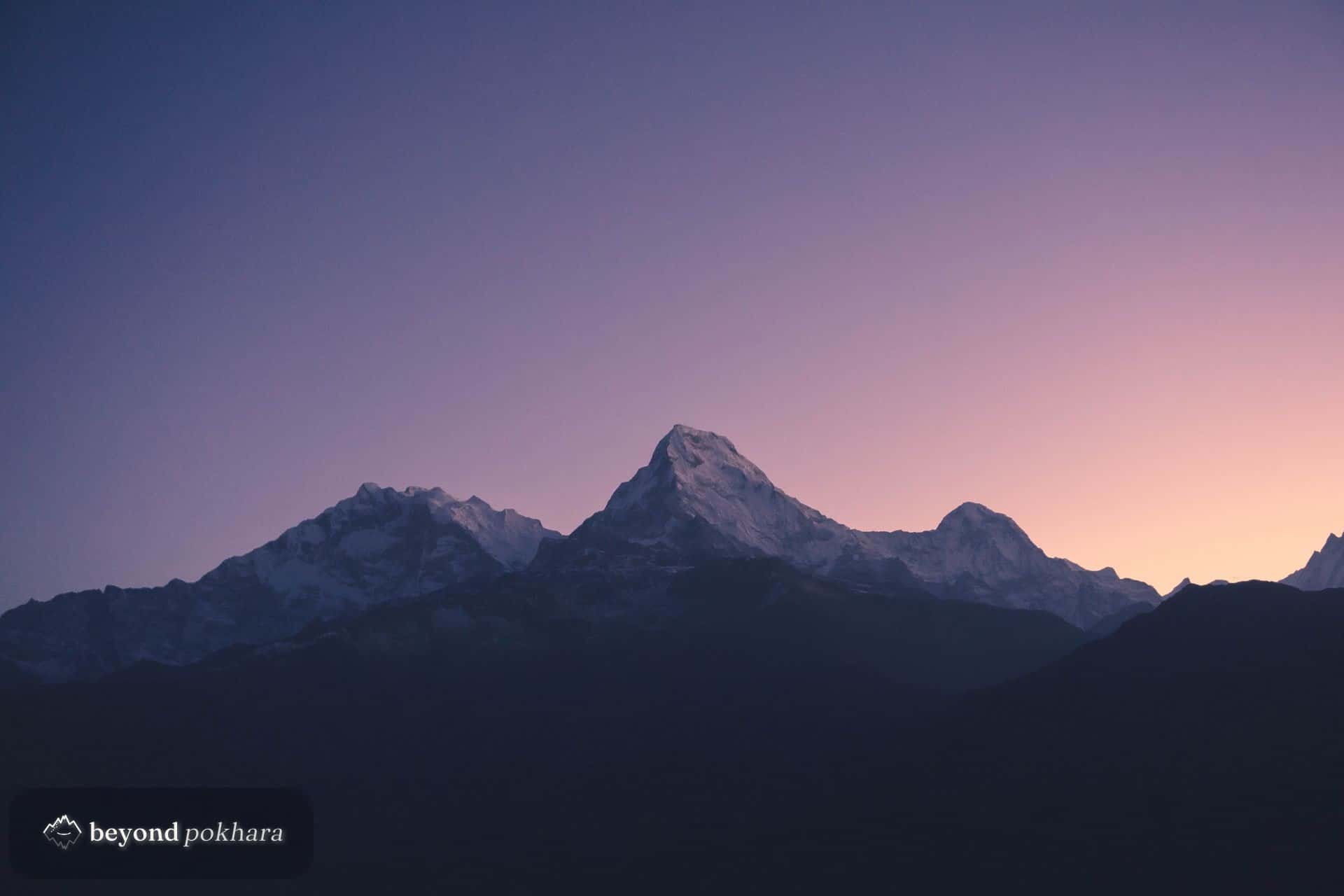 Sunrise over the Annapurna range from Sarangkot