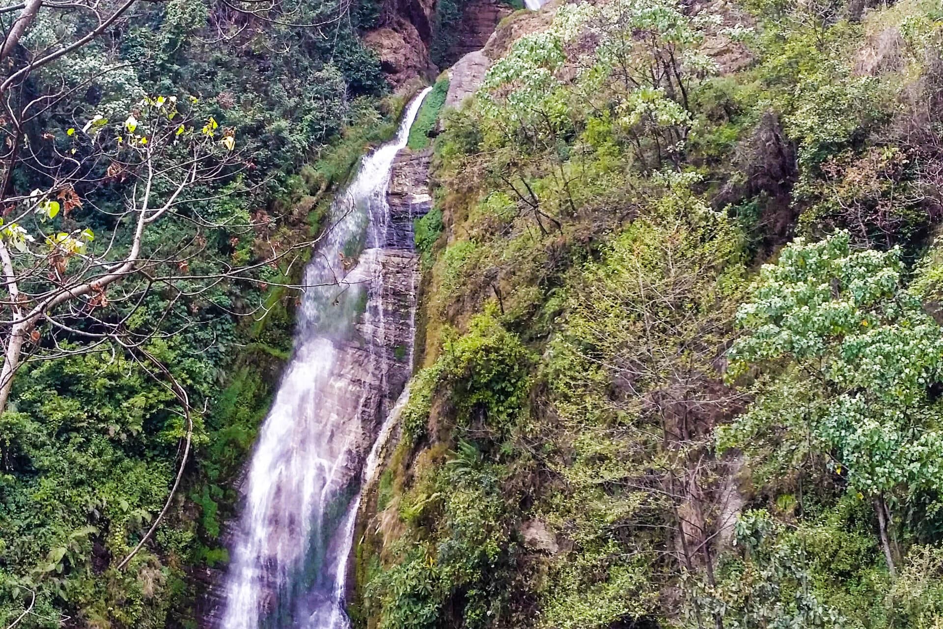 A waterfall in the canyoning country above Pokhara
