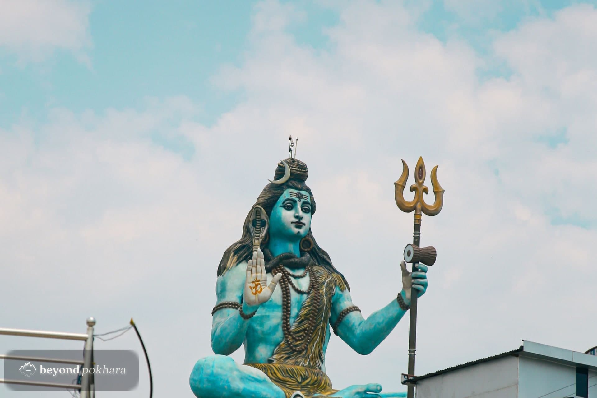The Pumdikot Shiva statue above Phewa Lake